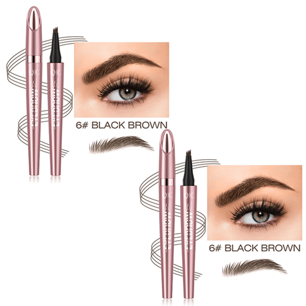 ✨Waterproof Micro-Fork Eyebrow Pencil, Long-Lasting Brow Pen for Natural Hair-Like Strokes