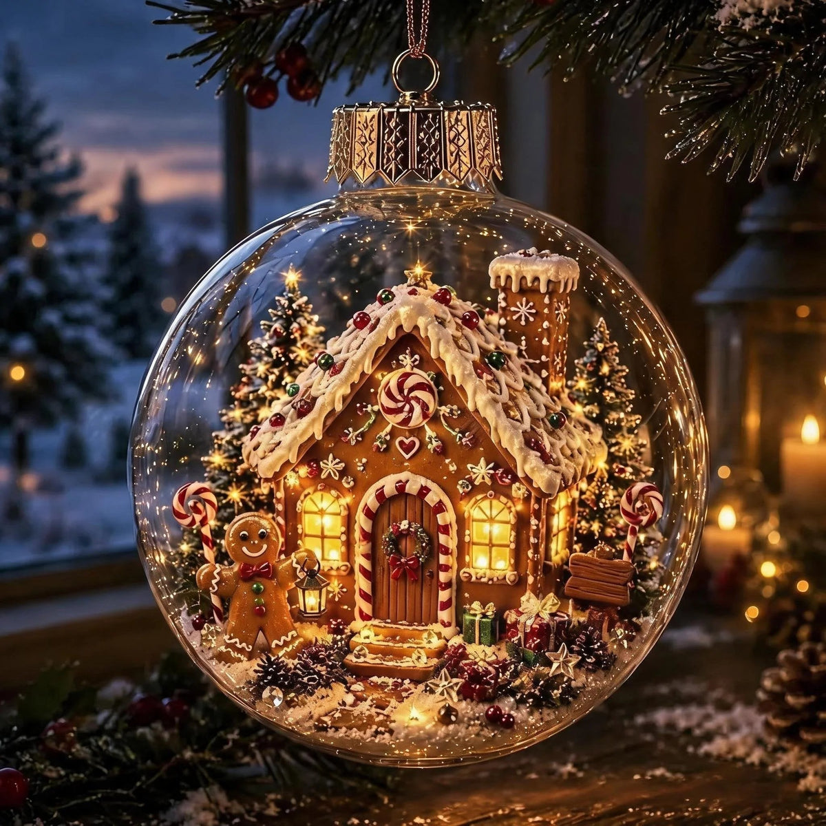 š Light-Up Christmas Diorama Ornament š„