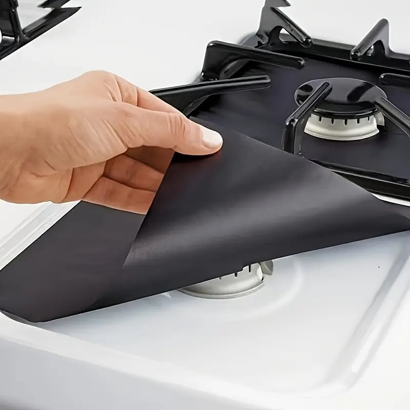 🔥🏆Reusable Gas Stove Burner Liners(Set of 4)