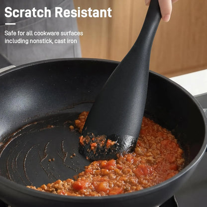3-Pack Silicone Spoonula Set for Nonstick Cookware