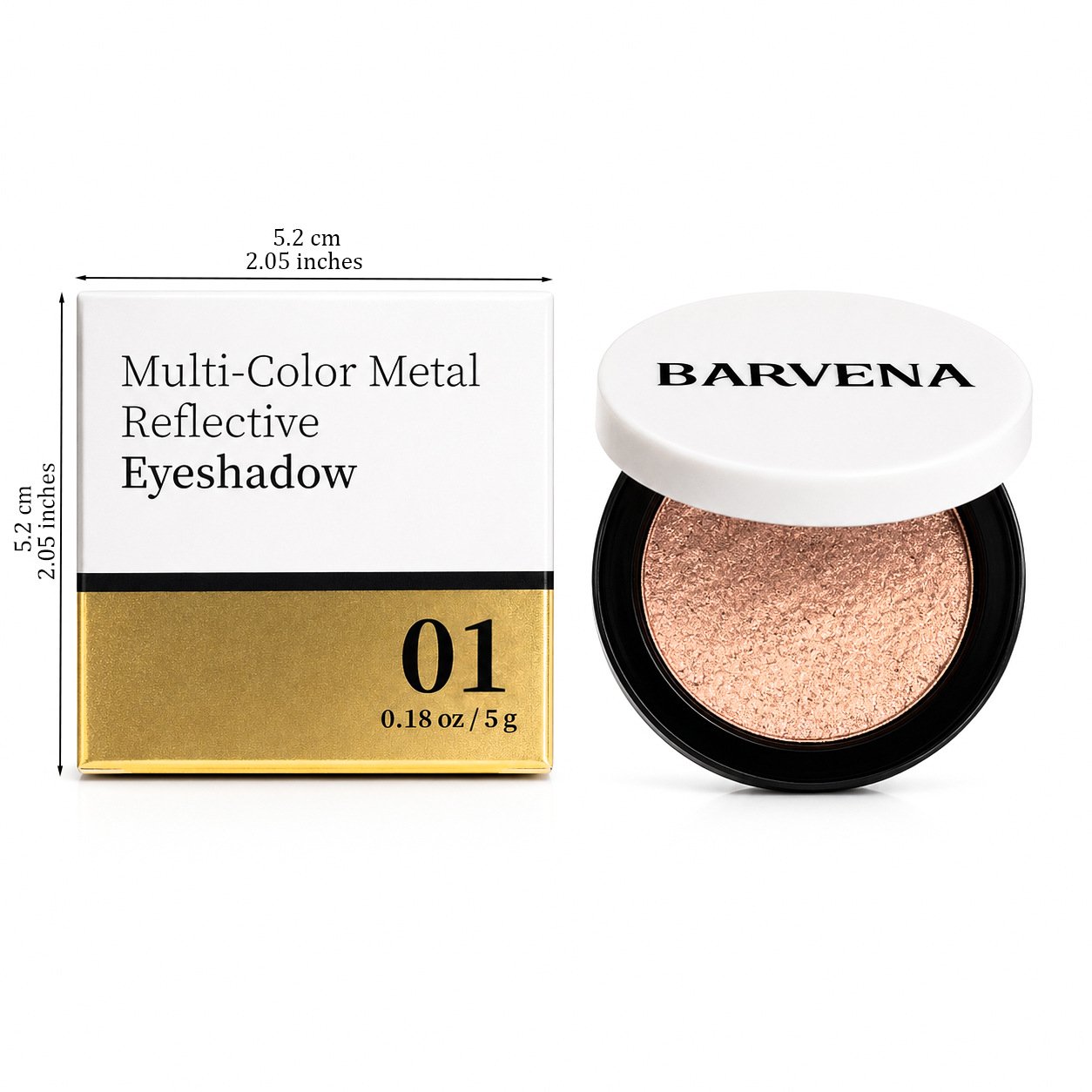 💖 Multicolour Metallic Eyeshadow – Buildable, shimmering metallic eyeshadow