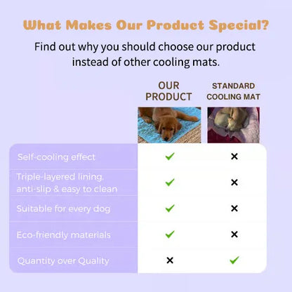 🔥Stay Cool & Comfy 🧊Dog Cooling Mat (4x more effective)