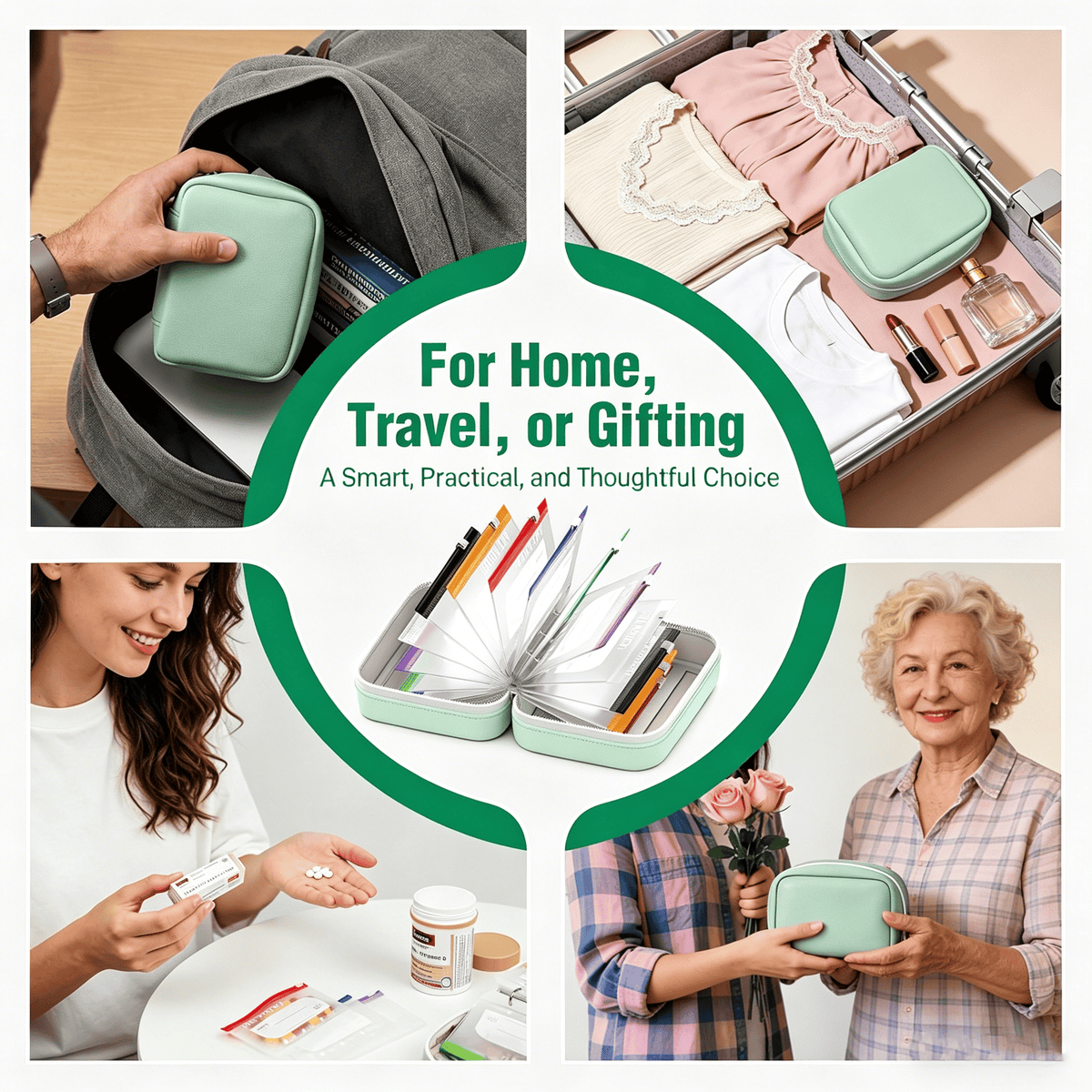 🔥🏆💊 Waterproof Pill Pouch Set – Large Weekly Travel Medicine Organizer