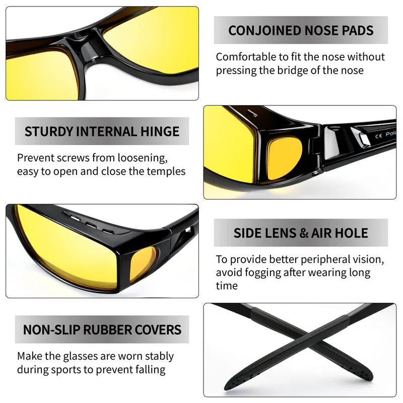 ✨ Night Vision Driving Glasses. Anti-glare Polarized