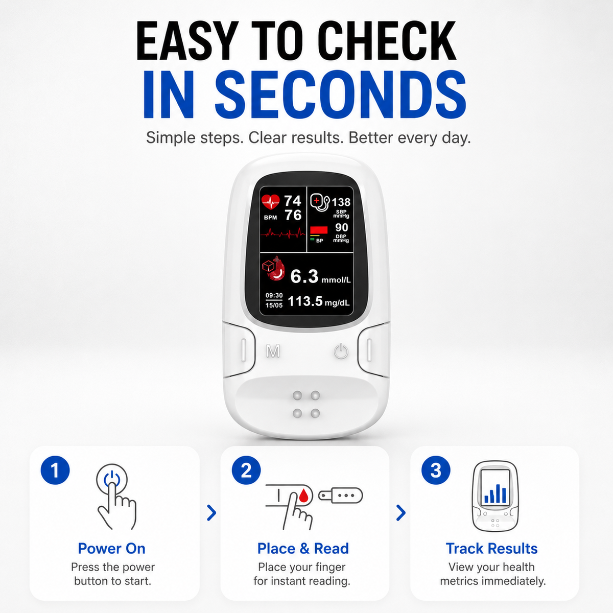👉Multi-Function Health Monitoring Device
