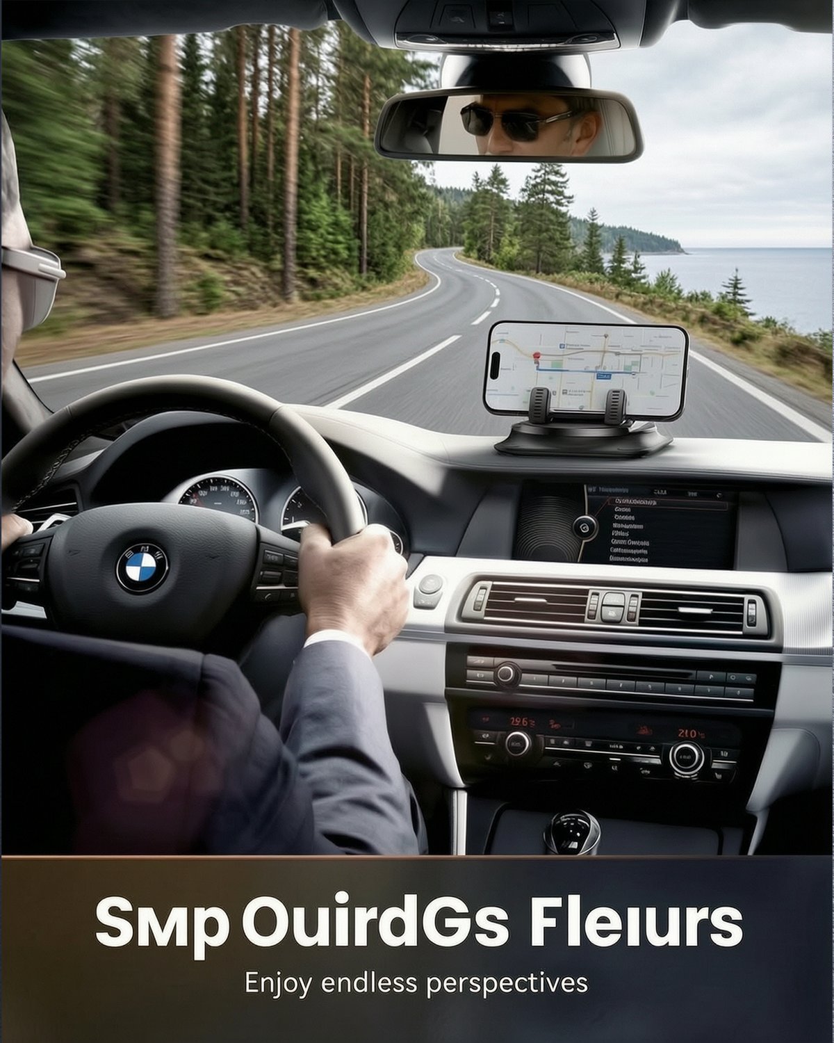 Car phone holder 360 degree rotation. suitablefor car navigation in-car dashboard