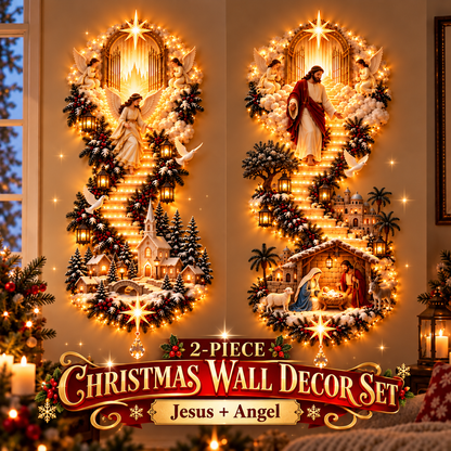(🎁Last Day 49% OFF)✝️✨Jesus Light of Heaven Christmas Wall Hanging