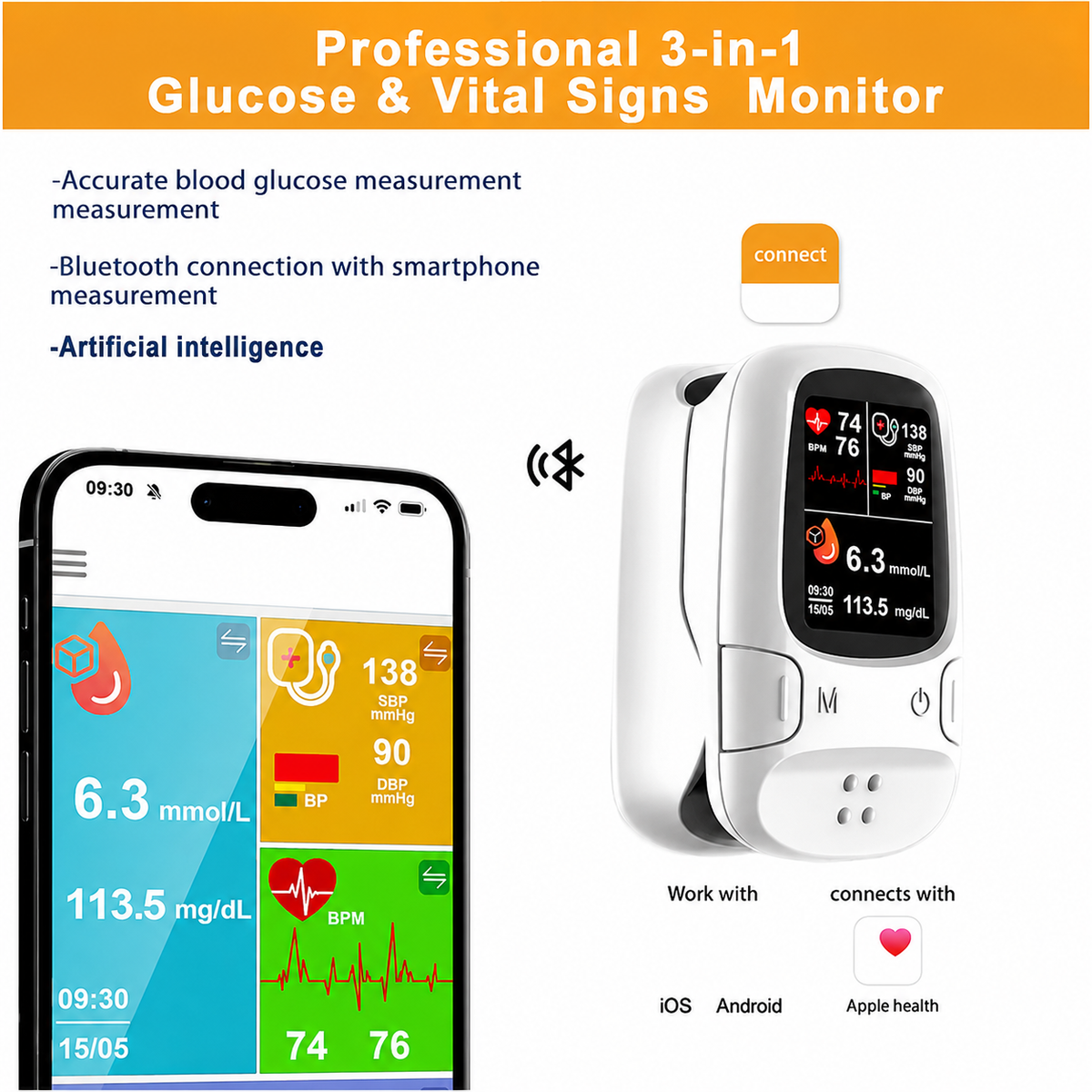 👉Multi-Function Health Monitoring Device