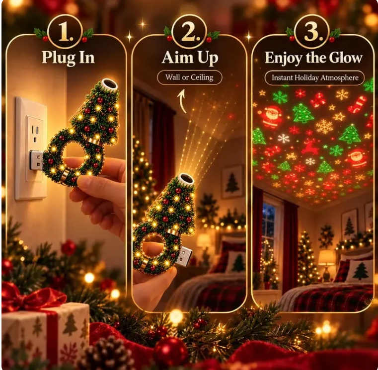 Christmas Glow Projector + FREE 🎃 Halloween Projector