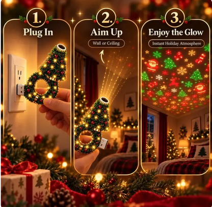 Christmas Glow Projector + FREE 🎃 Halloween Projector