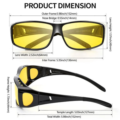 ✨ Night Vision Driving Glasses. Anti-glare Polarized