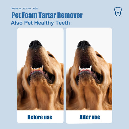 🐶Pet Tartar Remover Foam – Fresh Breath & Healthy Teeth, No Brushing Needed!🦷