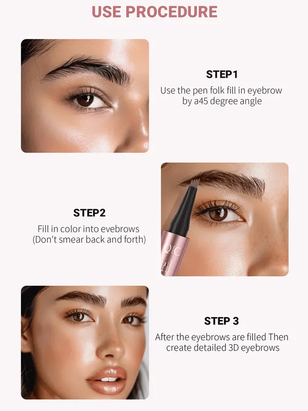 🎁Buy 1 Get 1 Free✨Waterproof Micro-Fork Eyebrow Pencil, Long-Lasting Brow Pen for Natural Hair-Like Strokes
