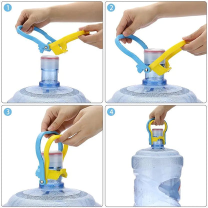 3 Pack 5 Gallon Water Bottle Holder Purified Drinking Water Jug Caps Carrier