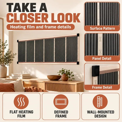 🏠🔥 2026 Upgraded Far-Infrared Ceramic Wall Heater – 3-S Rapid Heating, Energy Efficient,Low Noise & Quiet Comfort