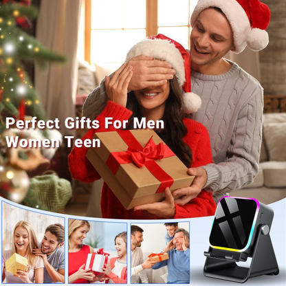🎶📱 5-in-1 Wireless Induction Bluetooth Speaker with Adjustable Phone Stand