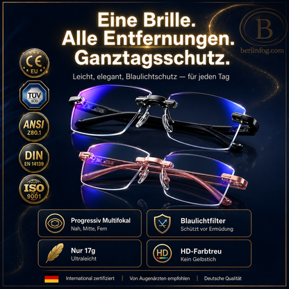 Ultra-Light Rimless Reading Glasses