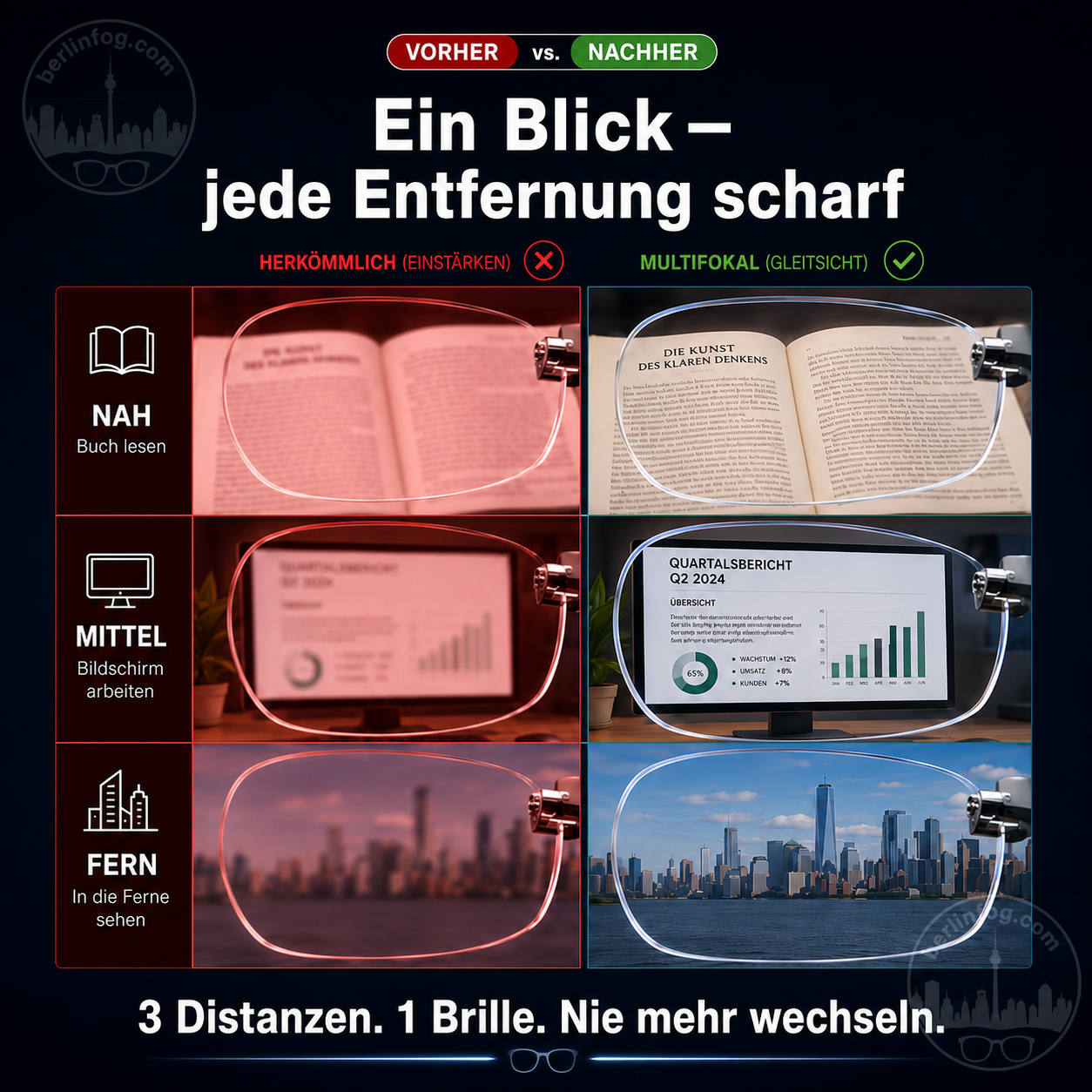 Ultra-Light Rimless Reading Glasses