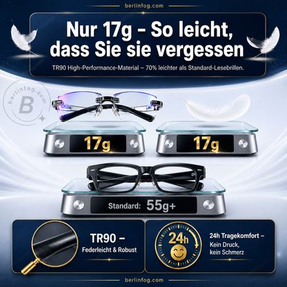 Ultra-Light Rimless Reading Glasses
