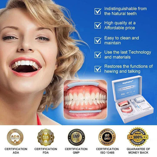 ⏰ HazyGalaxy™ Custom-Fit Dentures ENDS TODAY 70% OFF | Smile with Confidence