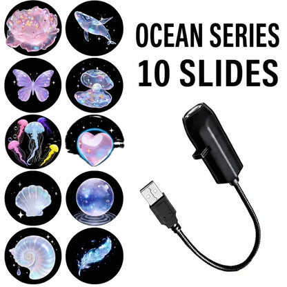 🎄🌟 Plug-&-Play HD Christmas Projector – 6 or 10 Festive Scenes