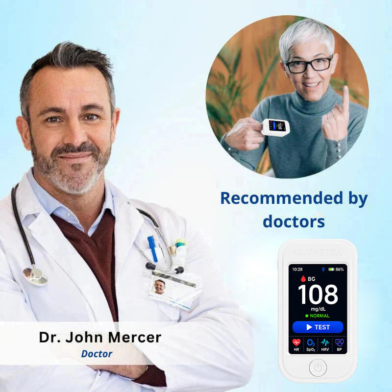 ❤️Non-Invasive Glucose & Health Monitor | 🩸 No Finger Pricks Blood Sugar Monitoring Device