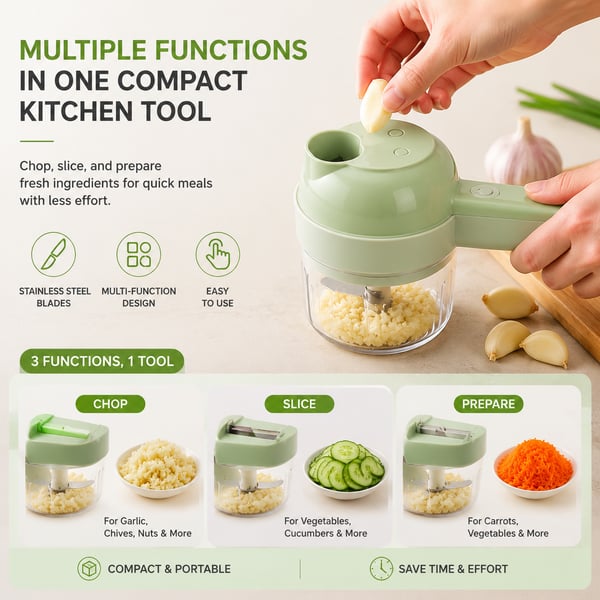 🥬🥔 Handheld Vegetable Slicer