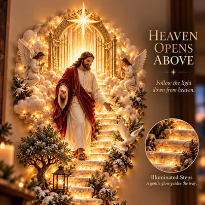 (🎁Last Day 49% OFF)✝️✨Jesus Light of Heaven Christmas Wall Hanging