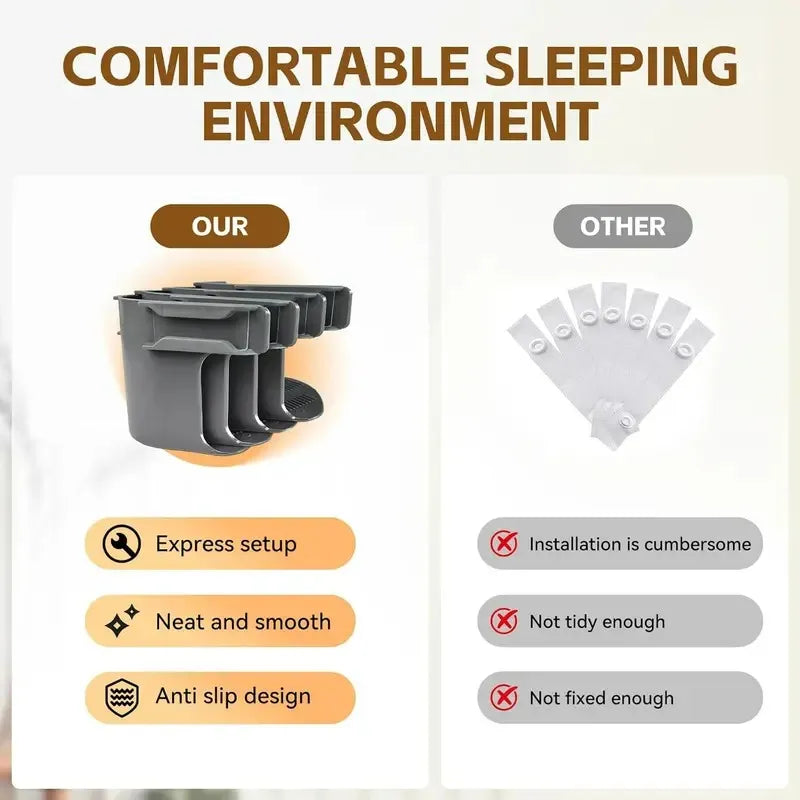 🔥🏆4-Pack Universal Heavy-Duty Bed Sheet Holder Straps No-Slip Peace of Mind