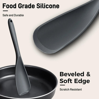 3-Pack Silicone Spoonula Set for Nonstick Cookware