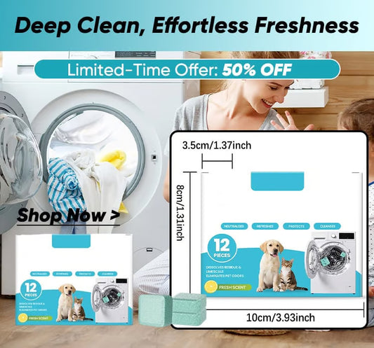Washing machine cleaning tablets
