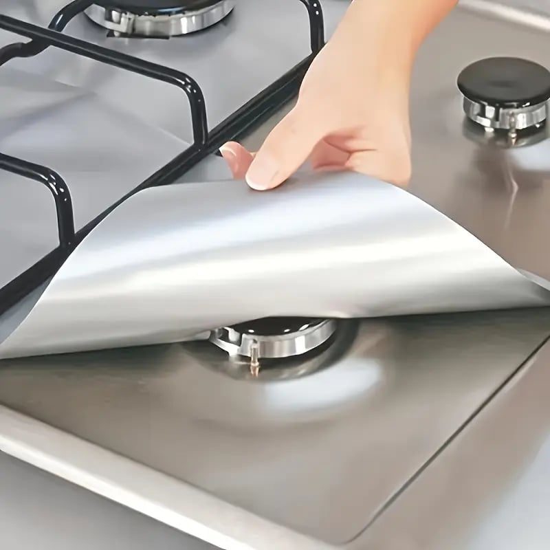 🔥🏆Reusable Gas Stove Burner Liners(Set of 4)
