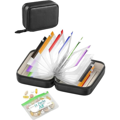 🔥🏆💊 Waterproof Pill Pouch Set – Large Weekly Travel Medicine Organizer