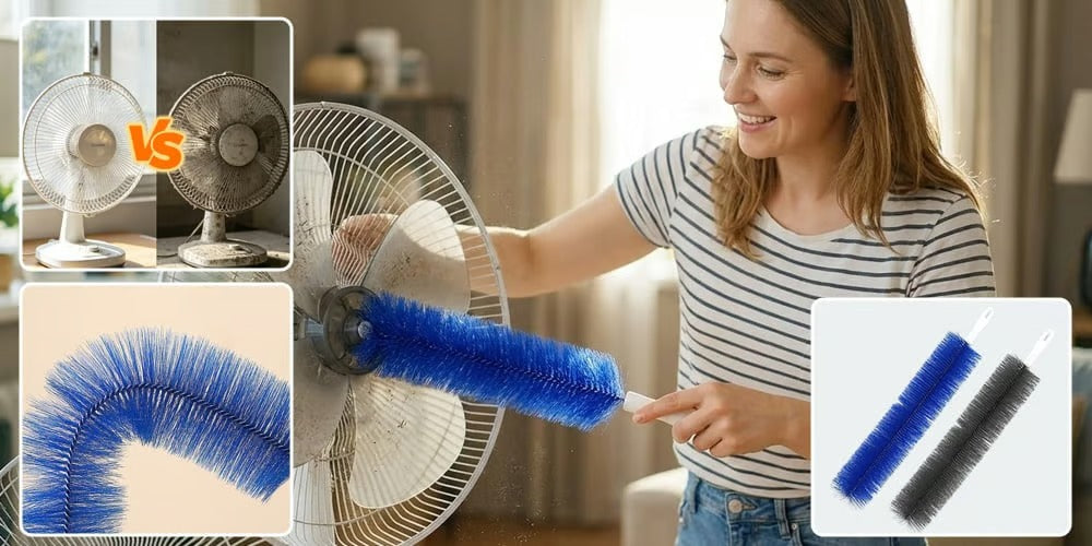 Microfiber Fan Cleaning Brush Duster