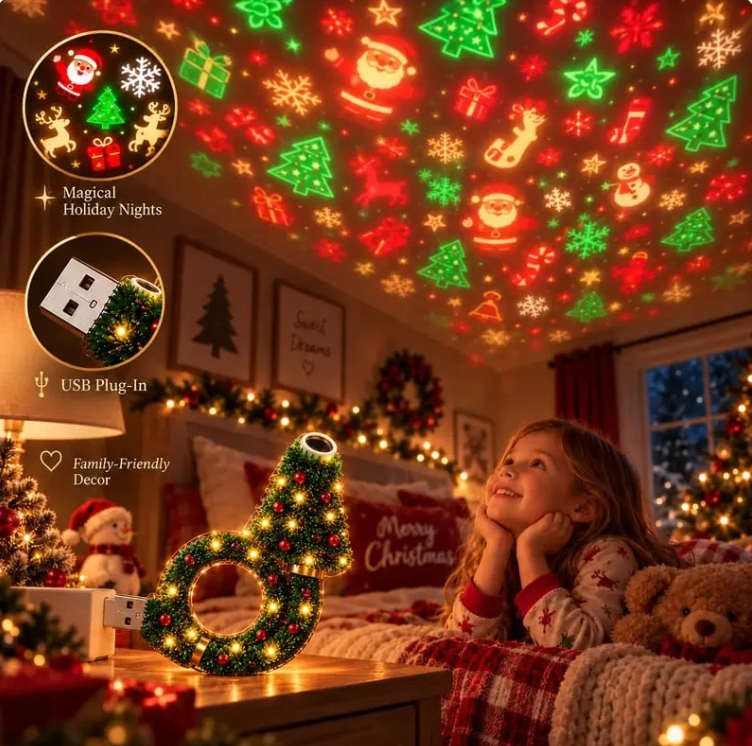 Christmas Glow Projector + FREE 🎃 Halloween Projector