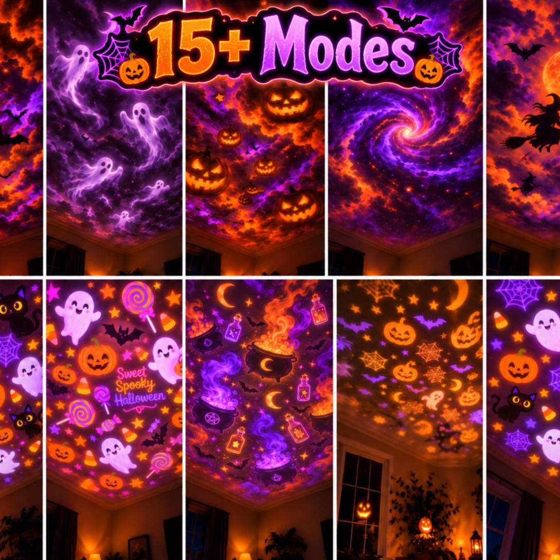 Christmas Glow Projector + FREE 🎃 Halloween Projector