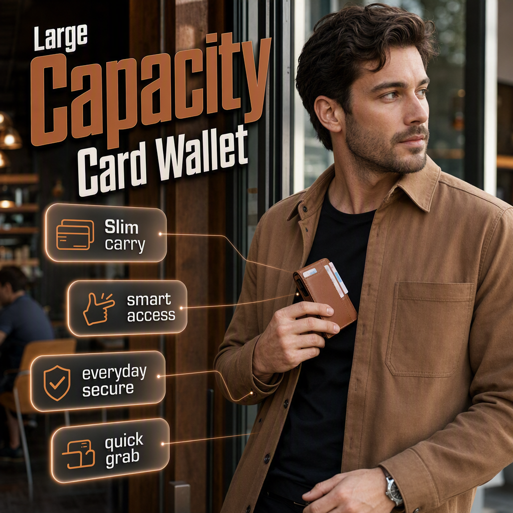 Men's Minimalist Slim RFID Blocking Wallet